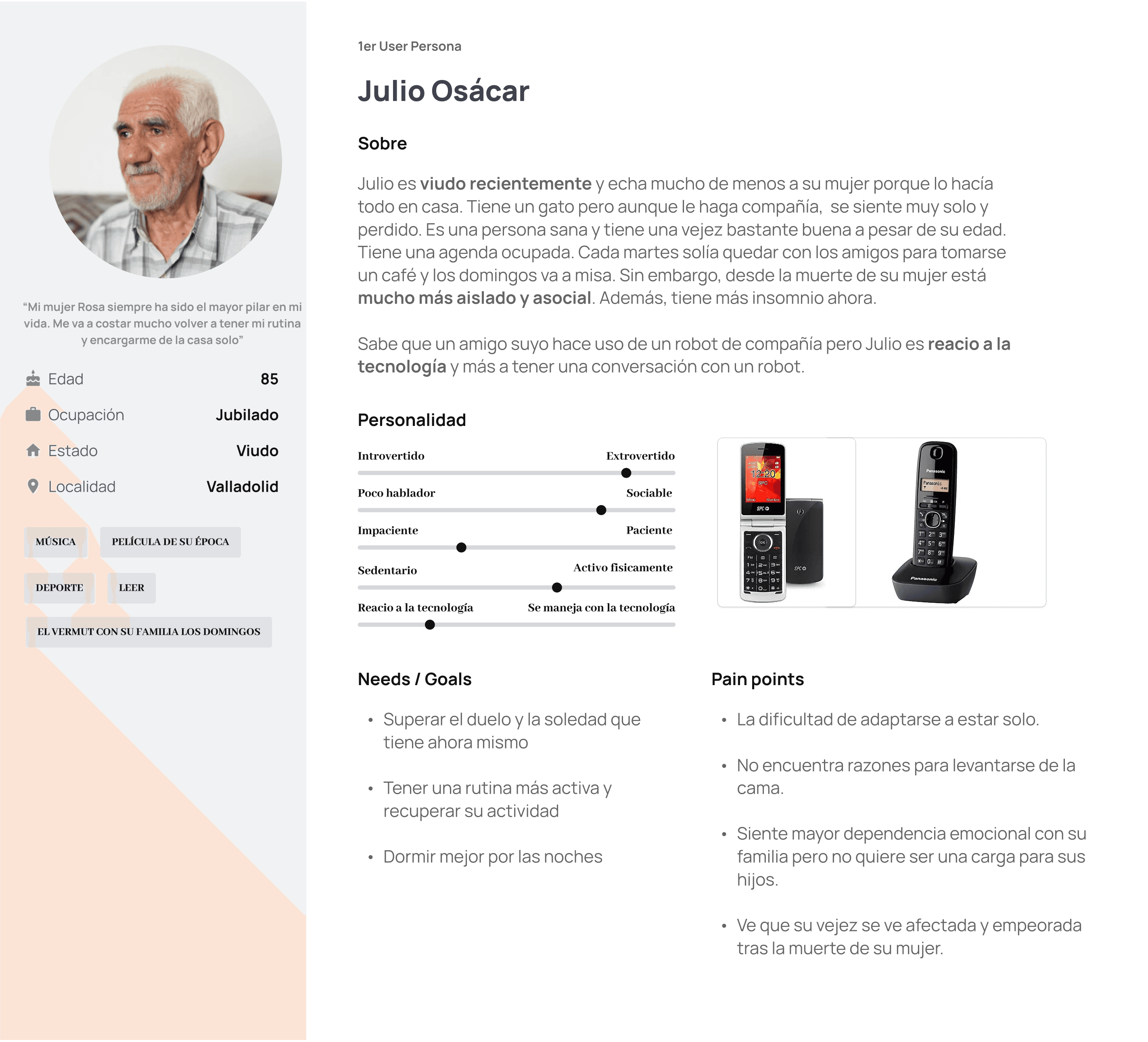 Julio user persona