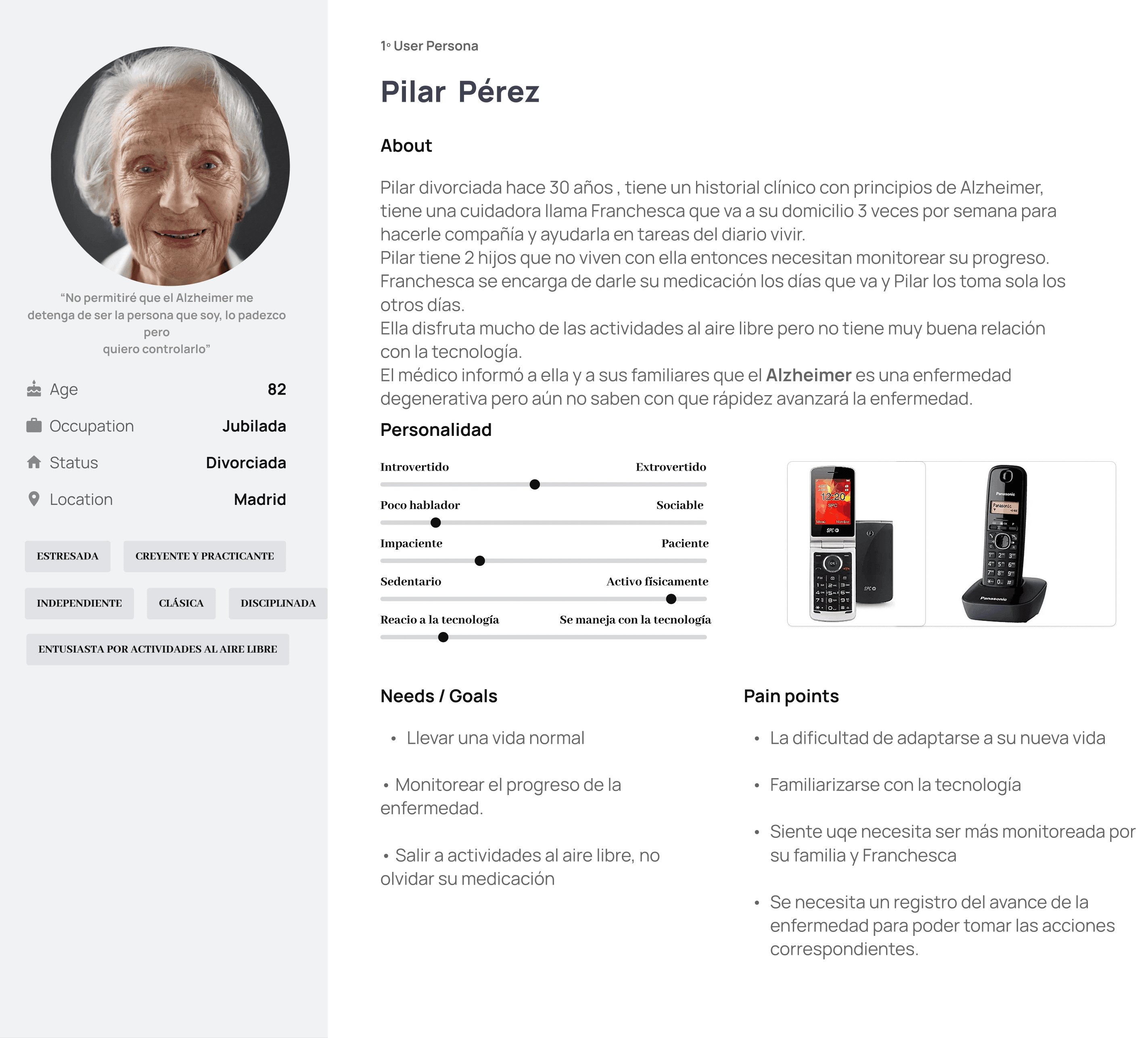 Pilar user persona